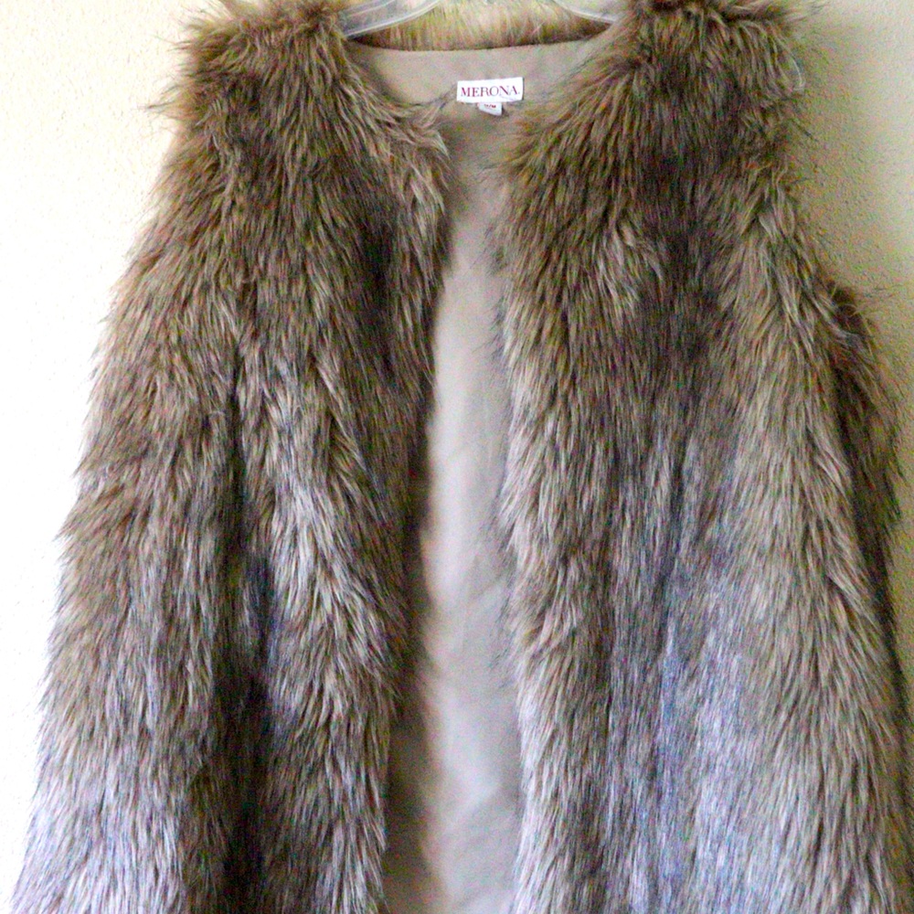 Merona fur vest